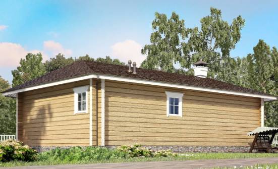 095-001-Л Проект одноэтажного дома, бюджетный загородный дом из дерева Тольятти | Проекты домов от House Expert