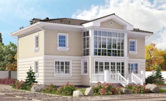 210-005-Л Проект двухэтажного дома, классический домик из газосиликатных блоков Тольятти | Проекты домов от House Expert