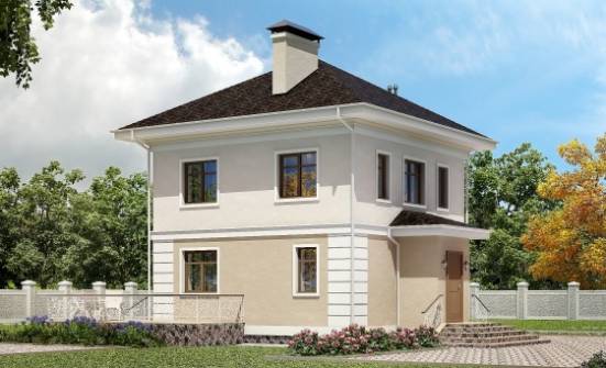 090-003-Л Проект двухэтажного дома, доступный коттедж из газобетона Тольятти | Проекты домов от House Expert
