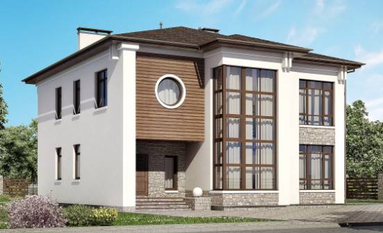 300-005-П Проект двухэтажного дома, огромный коттедж из кирпича Тольятти | Проекты домов от House Expert