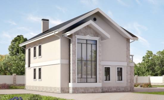 170-008-Л Проект двухэтажного дома, доступный дом из твинблока Тольятти | Проекты домов от House Expert