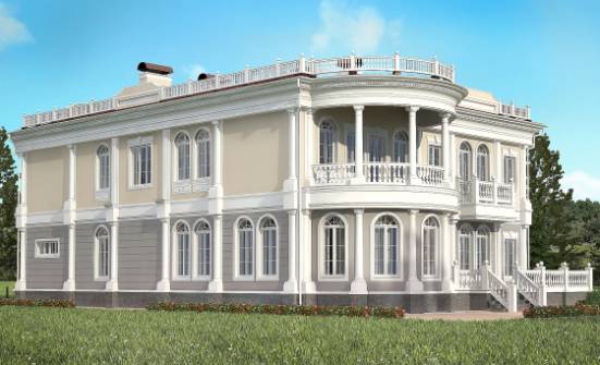 505-001-П Проект двухэтажного дома и гаражом, большой домик из арболита Тольятти | Проекты домов от House Expert