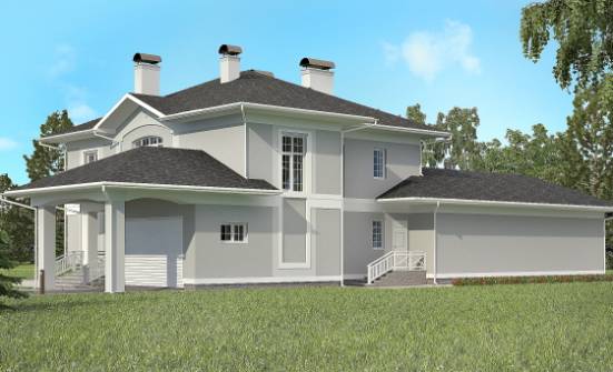 360-001-П Проект двухэтажного дома, гараж, современный домик из кирпича Тольятти | Проекты домов от House Expert
