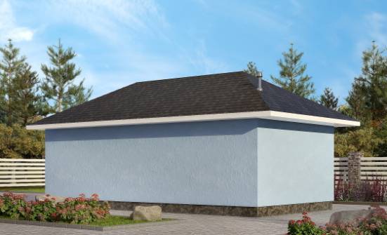 040-001-Л Проект гаража из пеноблока Тольятти | Проекты одноэтажных домов от House Expert