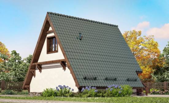 070-003-П Проект двухэтажного дома с мансардой, классический дом из бревен Тольятти | Проекты домов от House Expert