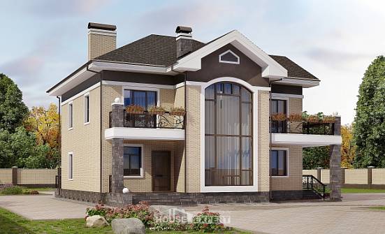 200-006-П Проект двухэтажного дома, просторный домик из кирпича Тольятти | Проекты домов от House Expert