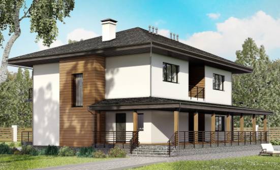 245-001-П Проект двухэтажного дома, просторный домик из арболита Тольятти | Проекты домов от House Expert