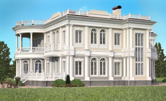 505-001-П Проект двухэтажного дома и гаражом, большой домик из арболита Тольятти | Проекты домов от House Expert