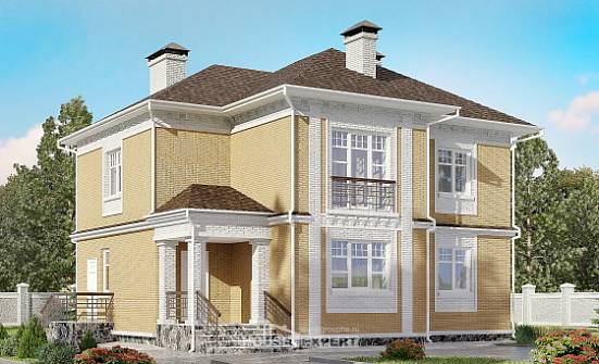 160-001-Л Проект двухэтажного дома, красивый коттедж из керамзитобетонных блоков Тольятти | Проекты домов от House Expert