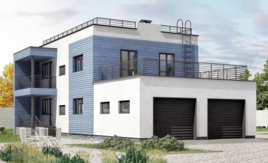 180-012-Л Проект двухэтажного дома, гараж, красивый домик из кирпича Тольятти | Проекты домов от House Expert