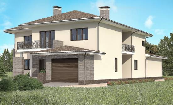 500-001-П Проект трехэтажного дома и гаражом, большой дом из кирпича Тольятти | Проекты домов от House Expert