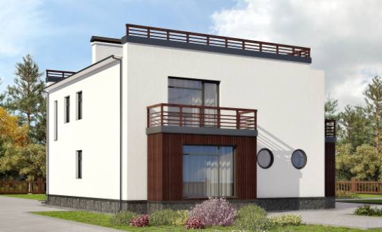 215-002-П Проект двухэтажного дома, средний коттедж из керамзитобетонных блоков Тольятти | Проекты домов от House Expert