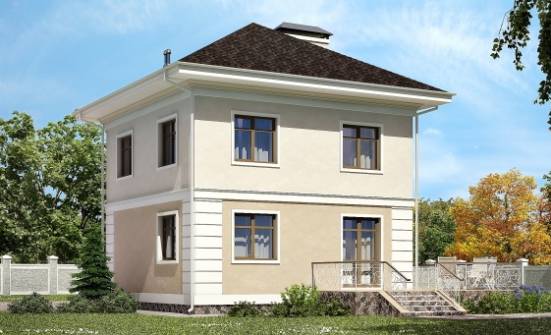 090-003-Л Проект двухэтажного дома, доступный коттедж из газобетона Тольятти | Проекты домов от House Expert