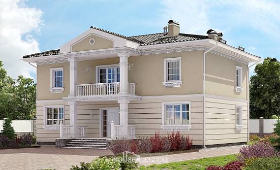 210-005-Л Проект двухэтажного дома, классический домик из газосиликатных блоков Тольятти | Проекты домов от House Expert