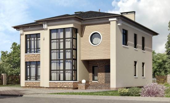300-005-Л Проект двухэтажного дома, огромный домик из кирпича Тольятти | Проекты домов от House Expert