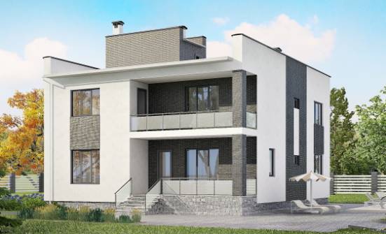 225-001-П Проект двухэтажного дома, современный коттедж из керамзитобетонных блоков Тольятти | Проекты домов от House Expert