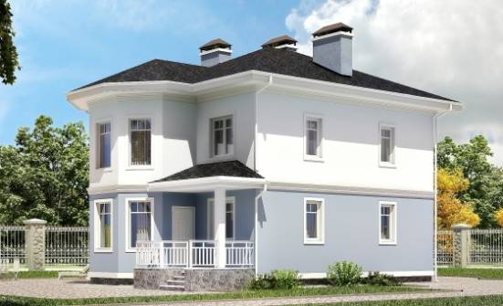 120-001-П Проект двухэтажного дома, скромный домик из пеноблока Тольятти | Проекты домов от House Expert