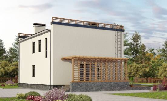 215-002-Л Проект двухэтажного дома, современный домик из газосиликатных блоков Тольятти | Проекты домов от House Expert