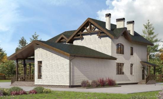 340-004-Л Проект двухэтажного дома, просторный домик из газосиликатных блоков Тольятти | Проекты домов от House Expert