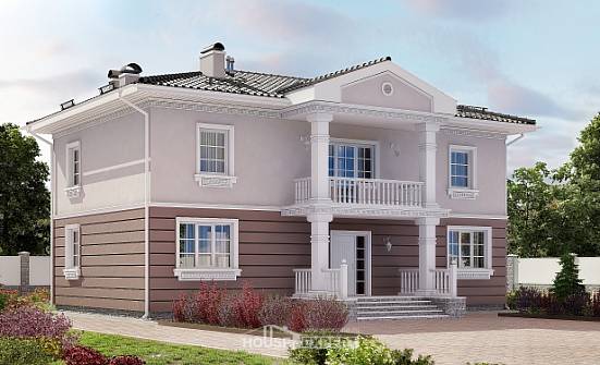 210-005-П Проект двухэтажного дома, средний дом из арболита Тольятти | Проекты домов от House Expert