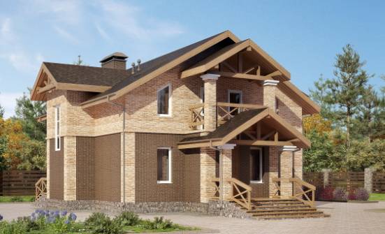 160-014-П Проект двухэтажного дома, красивый домик из блока Тольятти | Проекты домов от House Expert