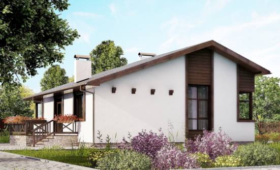 110-003-П Проект одноэтажного дома, красивый домик из керамзитобетонных блоков Тольятти | Проекты домов от House Expert