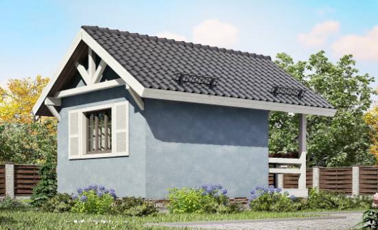 020-001-П Проект одноэтажного дома, уютный домик из бревен Тольятти | Проекты одноэтажных домов от House Expert