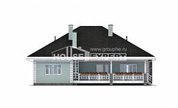 135-003-Л Проект одноэтажного дома, простой загородный дом из керамзитобетонных блоков Тольятти, House Expert