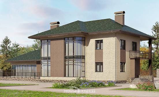 305-003-П Проект двухэтажного дома, классический дом из пеноблока Тольятти | Проекты домов от House Expert