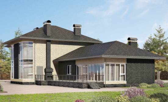 305-003-Л Проект двухэтажного дома, классический коттедж из пеноблока Тольятти | Проекты домов от House Expert