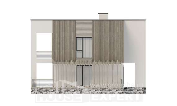 150-017-П Проект двухэтажного дома, недорогой дом из поризованных блоков, Тольятти