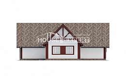 145-002-Л Проект гаража из поризованных блоков Тольятти, House Expert