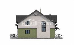 120-003-П Проект двухэтажного дома с мансардой, недорогой домик из поризованных блоков Тольятти, House Expert