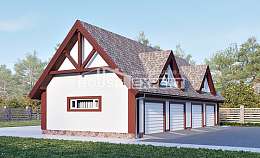 145-002-Л Проект гаража из арболита Тольятти, House Expert