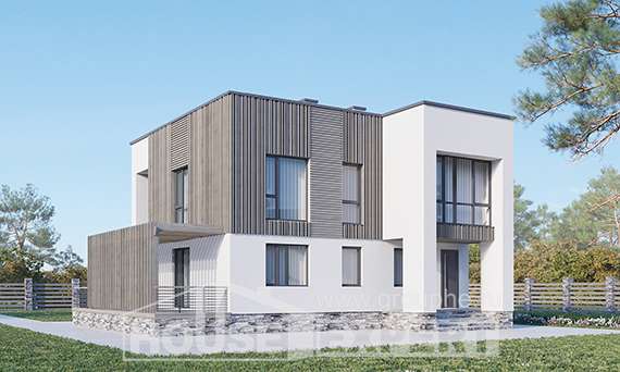 150-017-П Проект двухэтажного дома, компактный домик из пеноблока, Тольятти