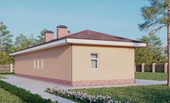 110-006-П Проект бани из арболита Тольятти | Проекты одноэтажных домов от House Expert