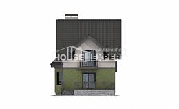 120-003-П Проект двухэтажного дома с мансардным этажом, красивый коттедж из блока Тольятти, House Expert