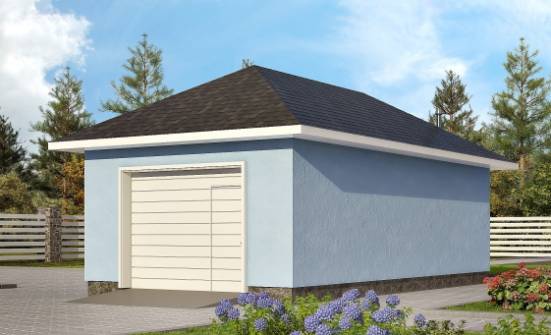 040-001-Л Проект гаража из пеноблока Тольятти | Проекты домов от House Expert